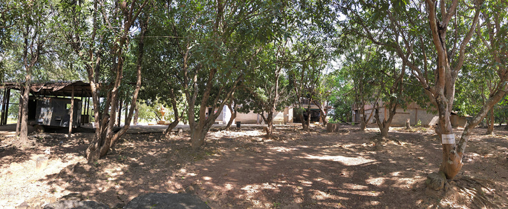 Panoramic view of the Ta Mok compound
