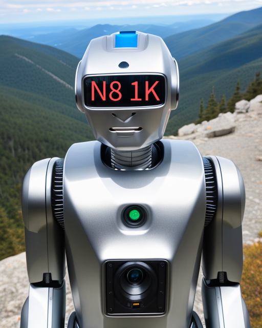 The N8 1K social robot informs hikers about the most trendiest peaks to visit.